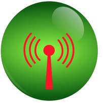 Green button with WiFi symbol, public domain (via openclipart.org), illustrating security steps to take to protect your Wi-Fi devices.